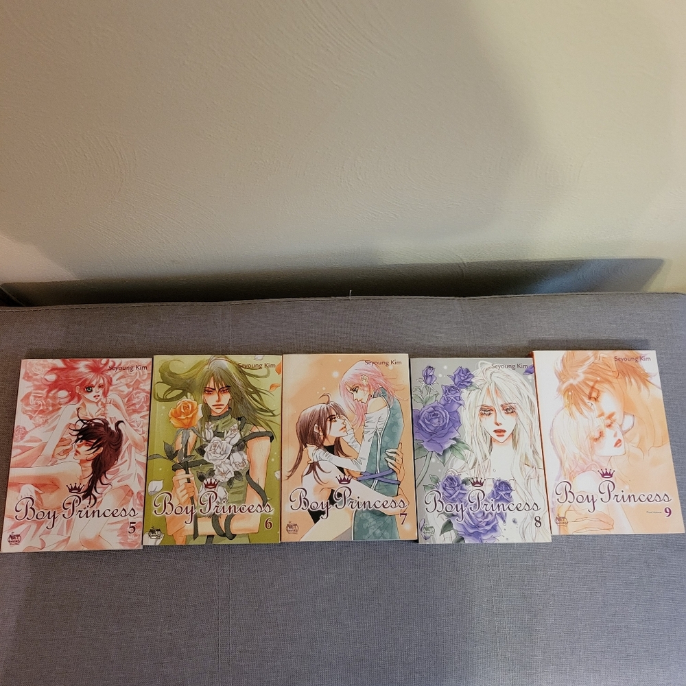 Boy Princess Volumes 5-9 Yaoi Manga